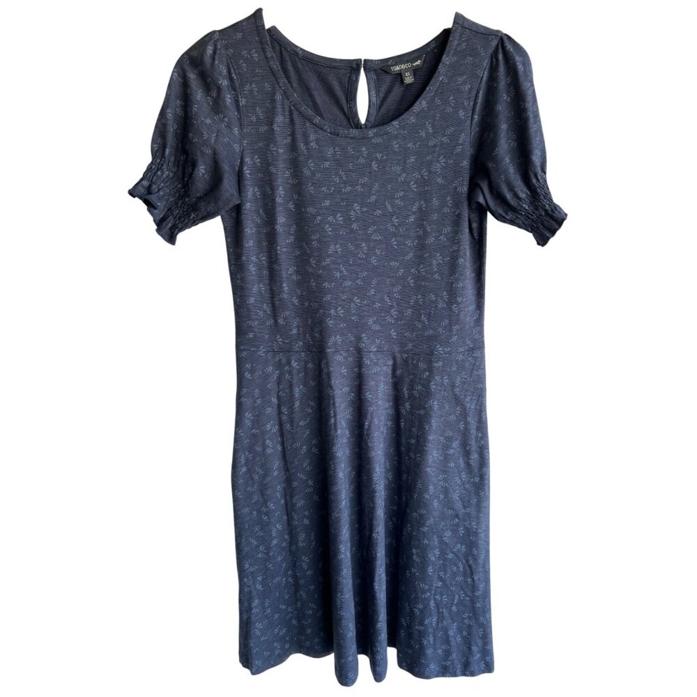 Toad & Co. blue‎ Laurel short sleeve dress size XS